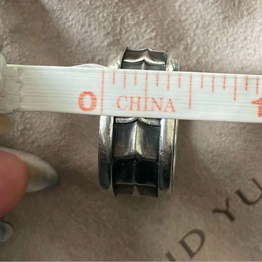 David Yurman Sterling Silver .925 11mm Men's Band D.Y. Armory Collection Ring 9 - Picture 11 of 12